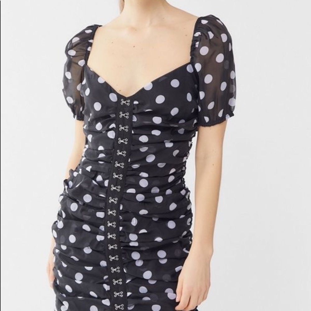 UO Polka Dot Mini Dress